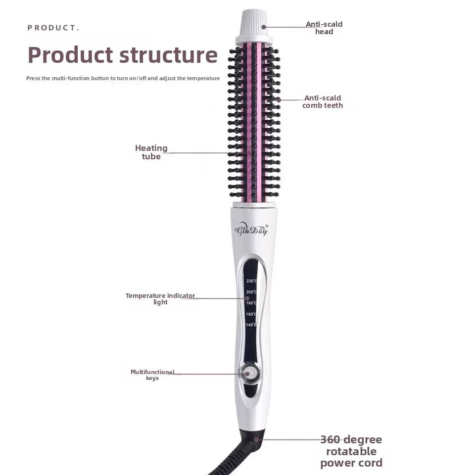 Best Seller Multifunction Hair Plate, Ferro Arricciacapelli Anti-scottatura, Piastra Lisciante e Arricciacapelli, Per Capelli Ricci, Uso su Capelli Bagnati e Asciutti