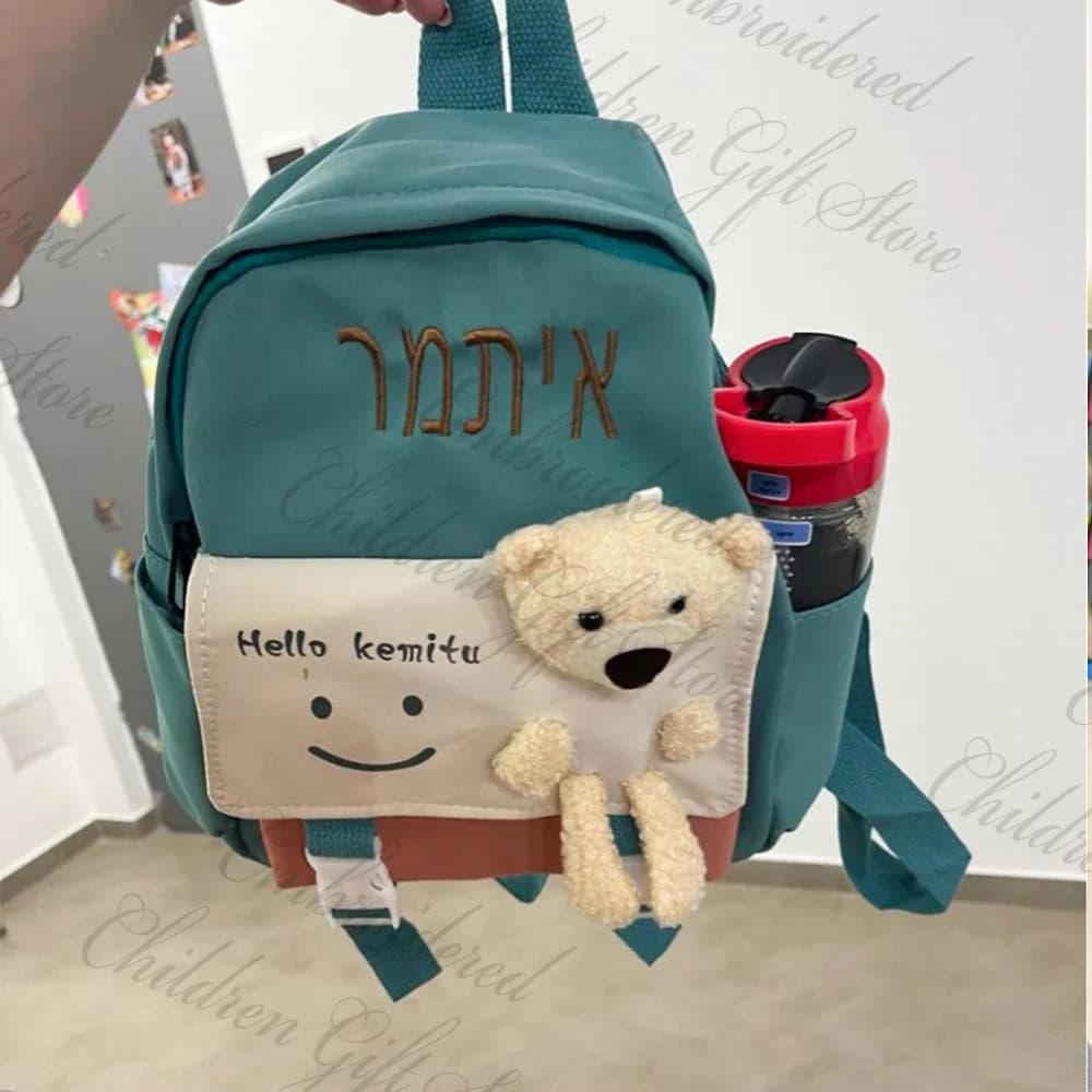 2023 new cartoon for cute kids backpack for kindergarten in Nylon custom name school bag backpack for primary school girls leisure