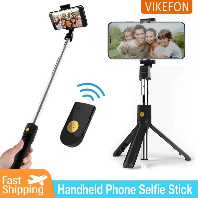 Treppiede da tavolo portatile scalabile Gimbal Selfie Stick con telecomando per iPhone Samsung Xiaomi Smartphone Holder