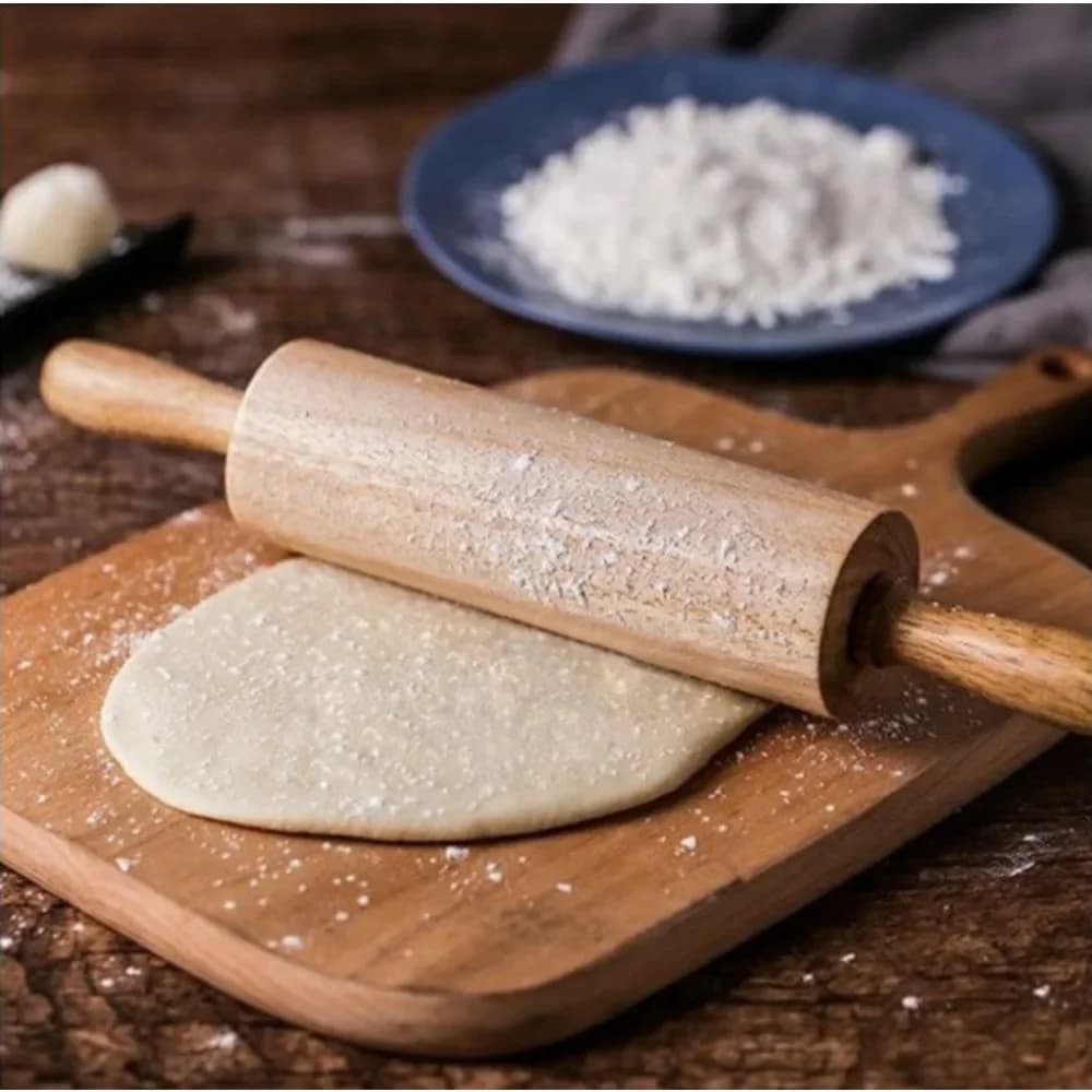 Mattarello Rullo per impasto Mattarello antiaderente per pasta Pasta Pizza Cottura biscotti Biscotto Torta fondente Legno professionale