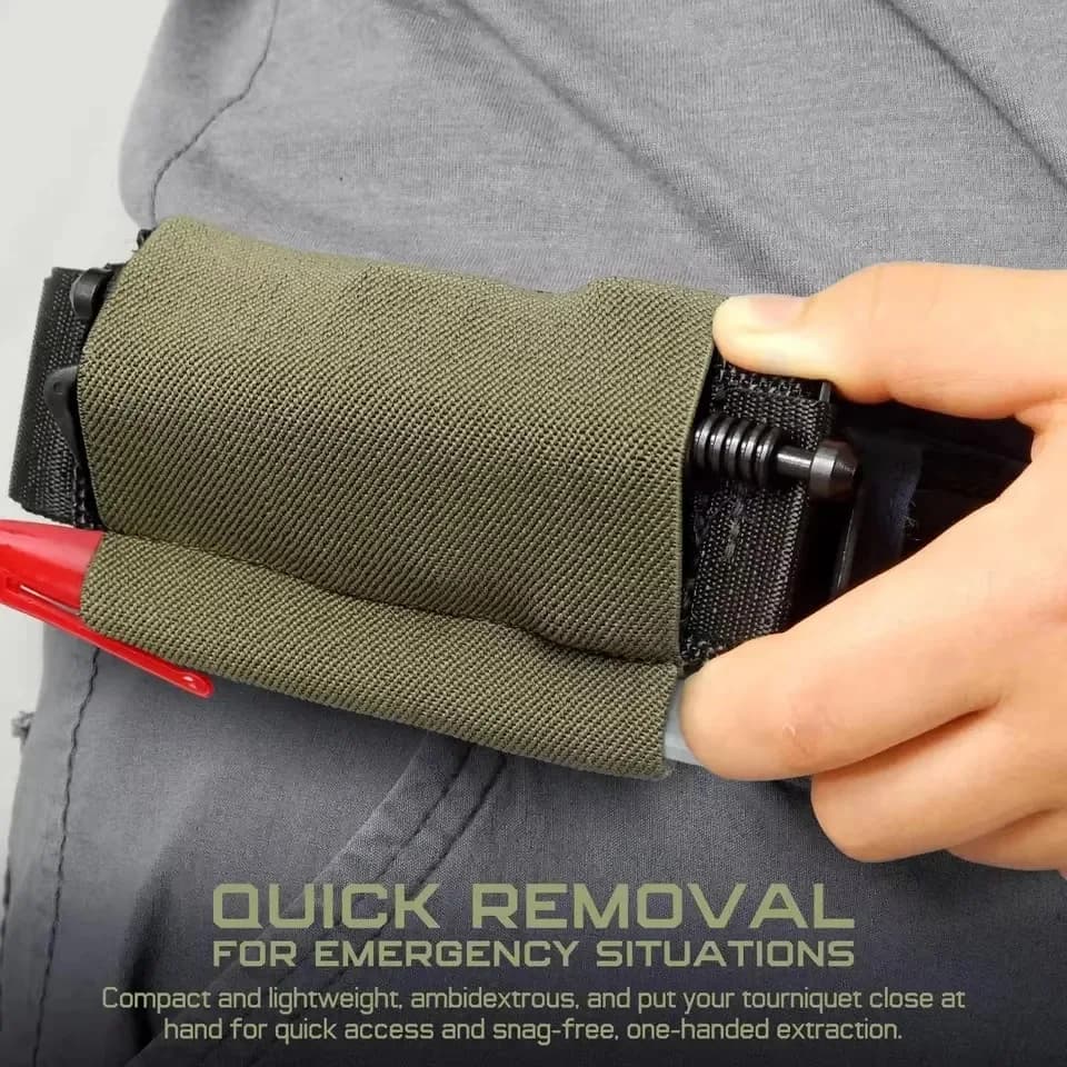Elastic tourniquet fixation belt TQ protective sleeve bag Outdoor belt accessory For emergency medical supplies
