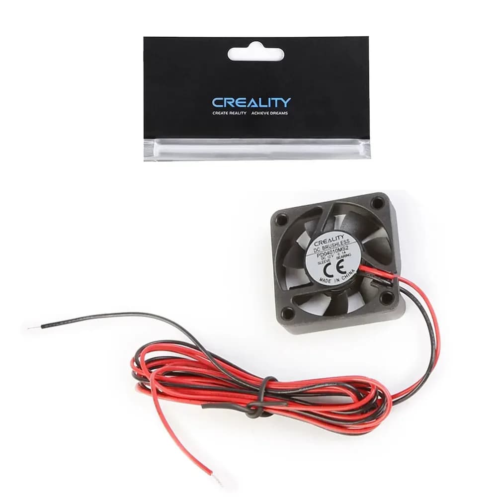 CREALITY 4010 DC 12V 0.1A Ventola di raffreddamento assiale senza spazzole 40mmx40mmx10mm Cuscinetto olio per parti della stampante 3D CR-10/CR-10S