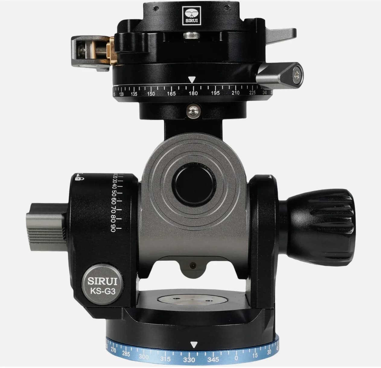 Testa a Sfera Sirui KS-G3 con Ingranaggi per Treppiede Fotografico, Compatibile con Piastra Arca Swiss