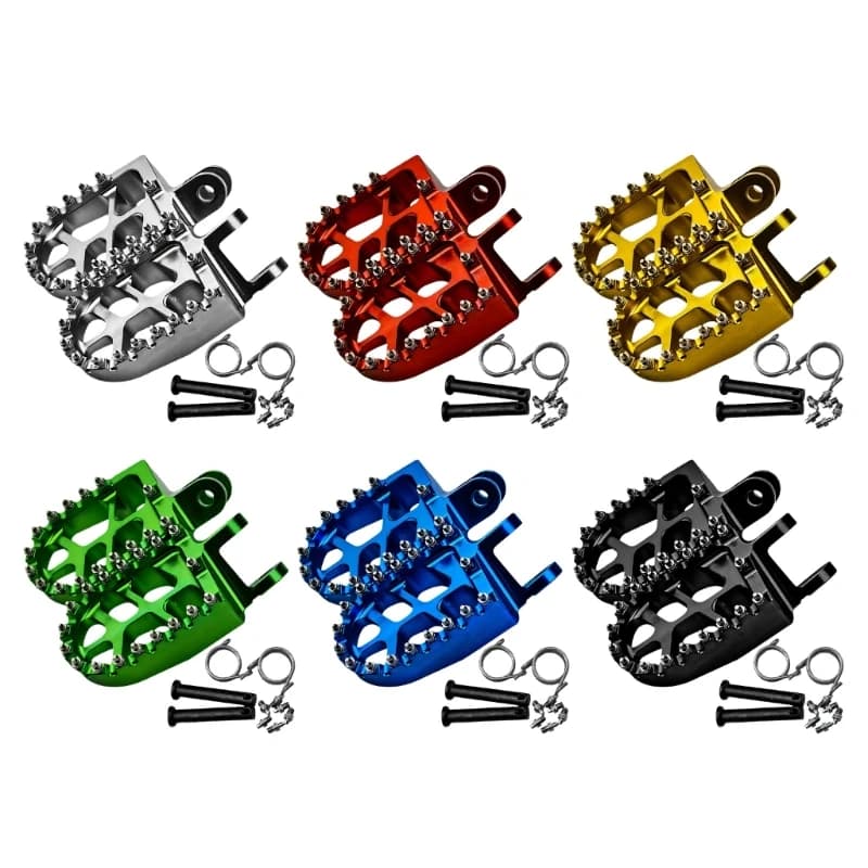 Motorcycle Footrests Anti Vibration Quick Installation Footpegs Pedal Footrest R6FB