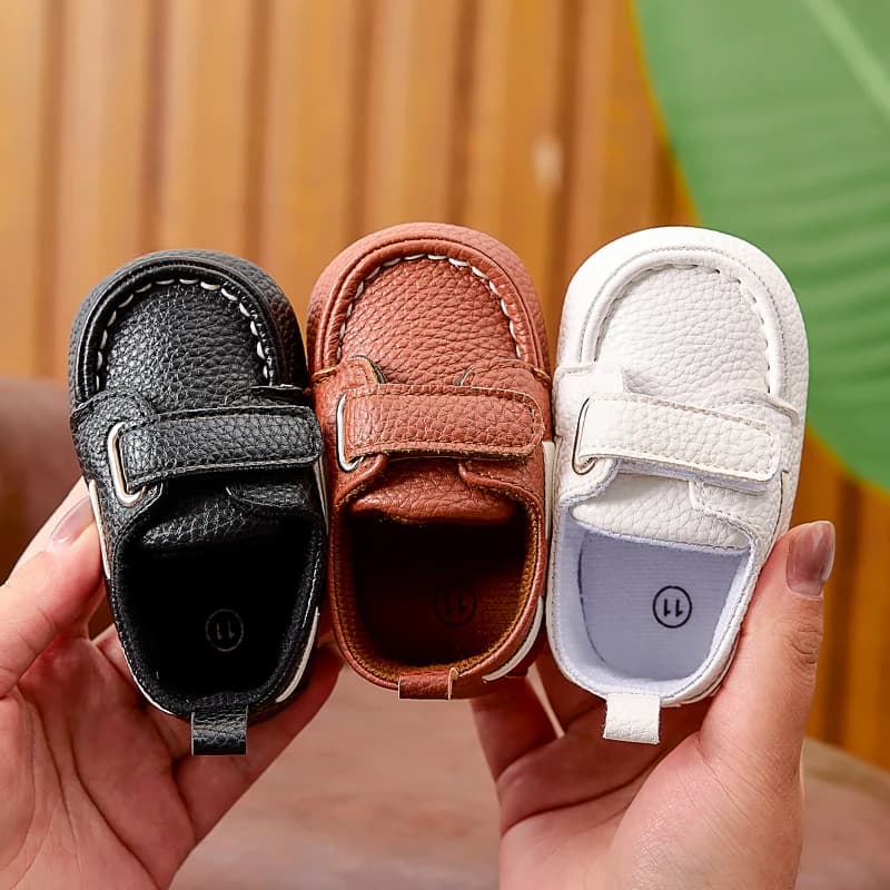 Mocassini per la stagione primaverile e autunnale per bambini e bambine da 0 a 6-12 mesi, scarpe da passeggio per neonati con suola morbida e alla moda, adatte per l'uso quotidiano in casa e all'aperto, modello Bean Shoes.