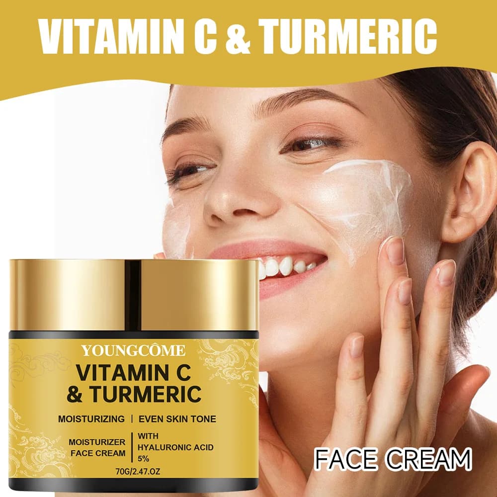 Face cream with turmeric and vitamin C Retinol Reparator Smooth Skin Care Whitening Creams Hydrating Radiant Hyaluronic Retardant