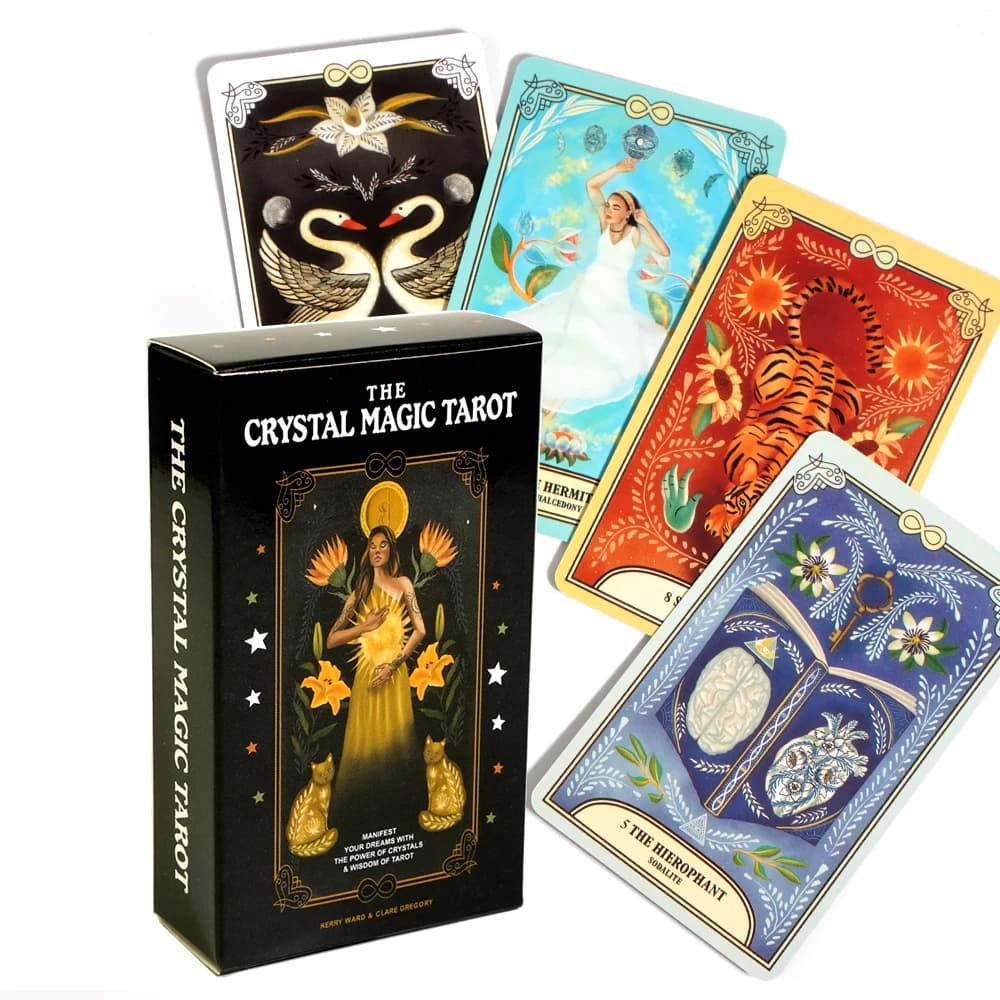 I tarocchi magici di cristallo vedono e controllano il tuo destino con il mazzo di tarocchi da 78 carte dei tarocchi