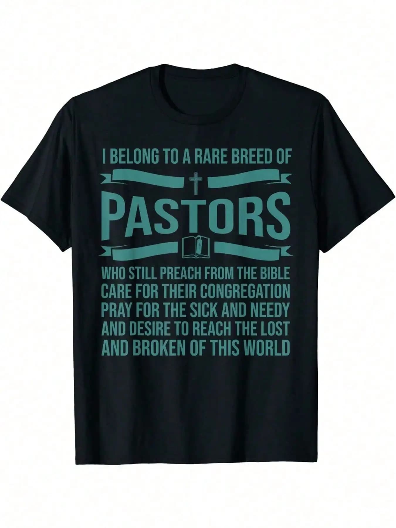 Divertente regalo di apprezzamento per il pastore, t-shirt da uomo 100% in stile lettera, abbigliamento sportivo casual.