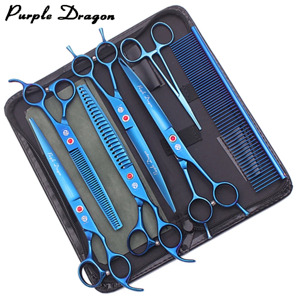 Professionale 7.5 \ "8 \" JP Forbici per toelettatura animali domestici in acciaio inossidabile Cesoie per sfoltire cani Forbici curve per gatti Chunker Z3005