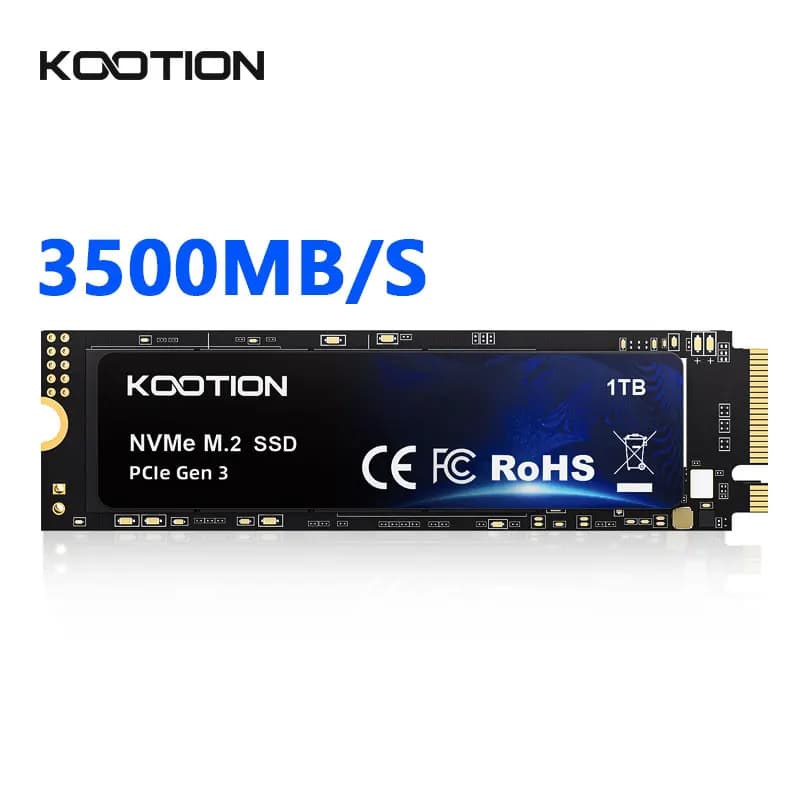 KOOTION X15 Nvme M2 SSD 256GB 512GB 1TB 2TB SSD Nvme PCIe 3.0x4 M.2 2280 Disco rigido Unità a stato solido interna per laptop desktop
