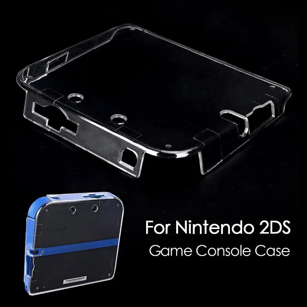 Crystal Clear per Nintendo 2DS Crystal Case custodia per Console di gioco custodia protettiva custodia rigida per Nintendo 2DS