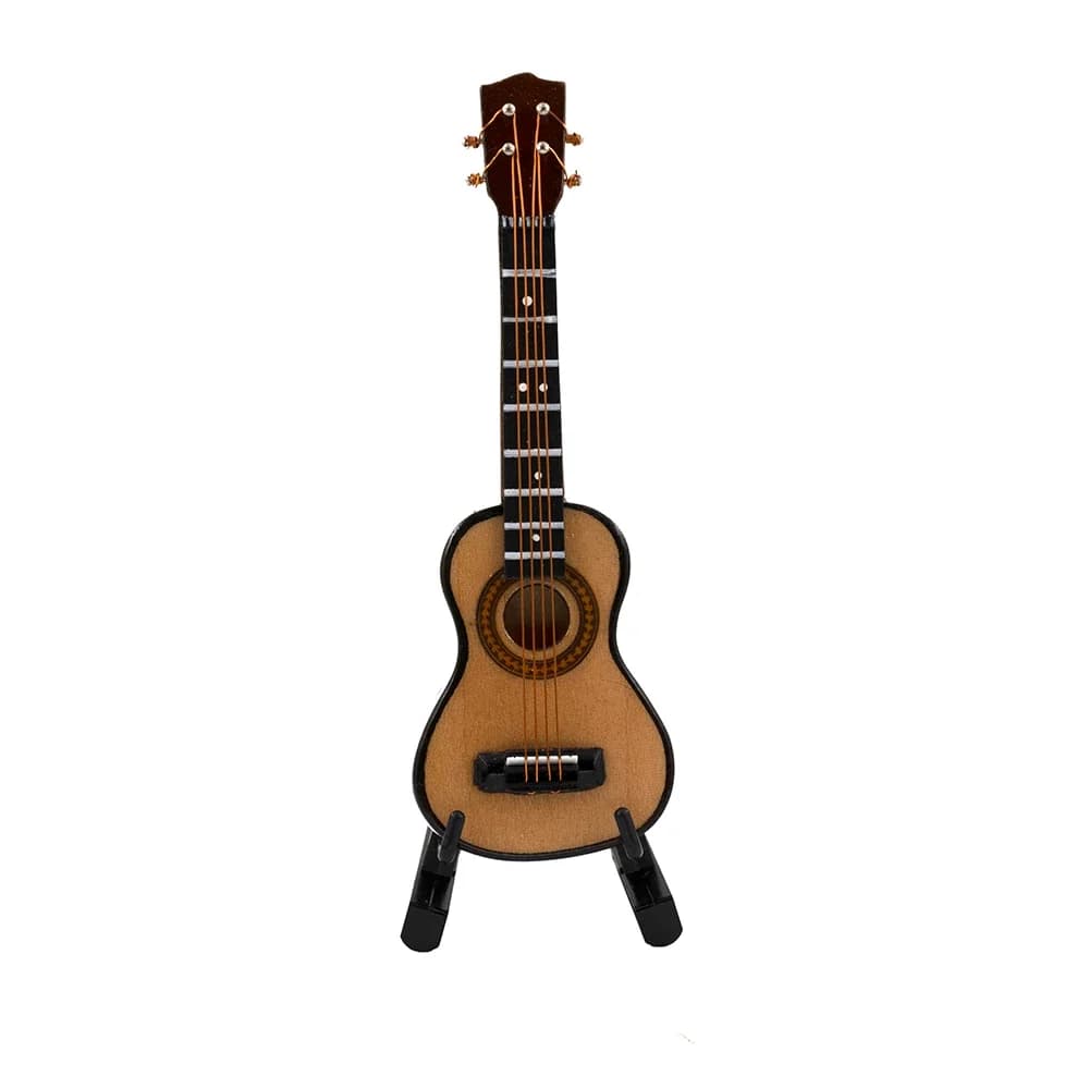 1 pz miniatura modello ukulele strumento musicale per 1/12 Dollhouse1/6 1/10 Action figure decorazione ob11 bjd