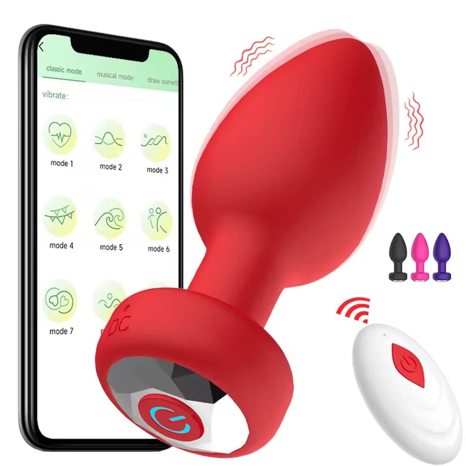 Plug butt plug wireless vibratory massager APP remote control female masturbator sex toys for women men