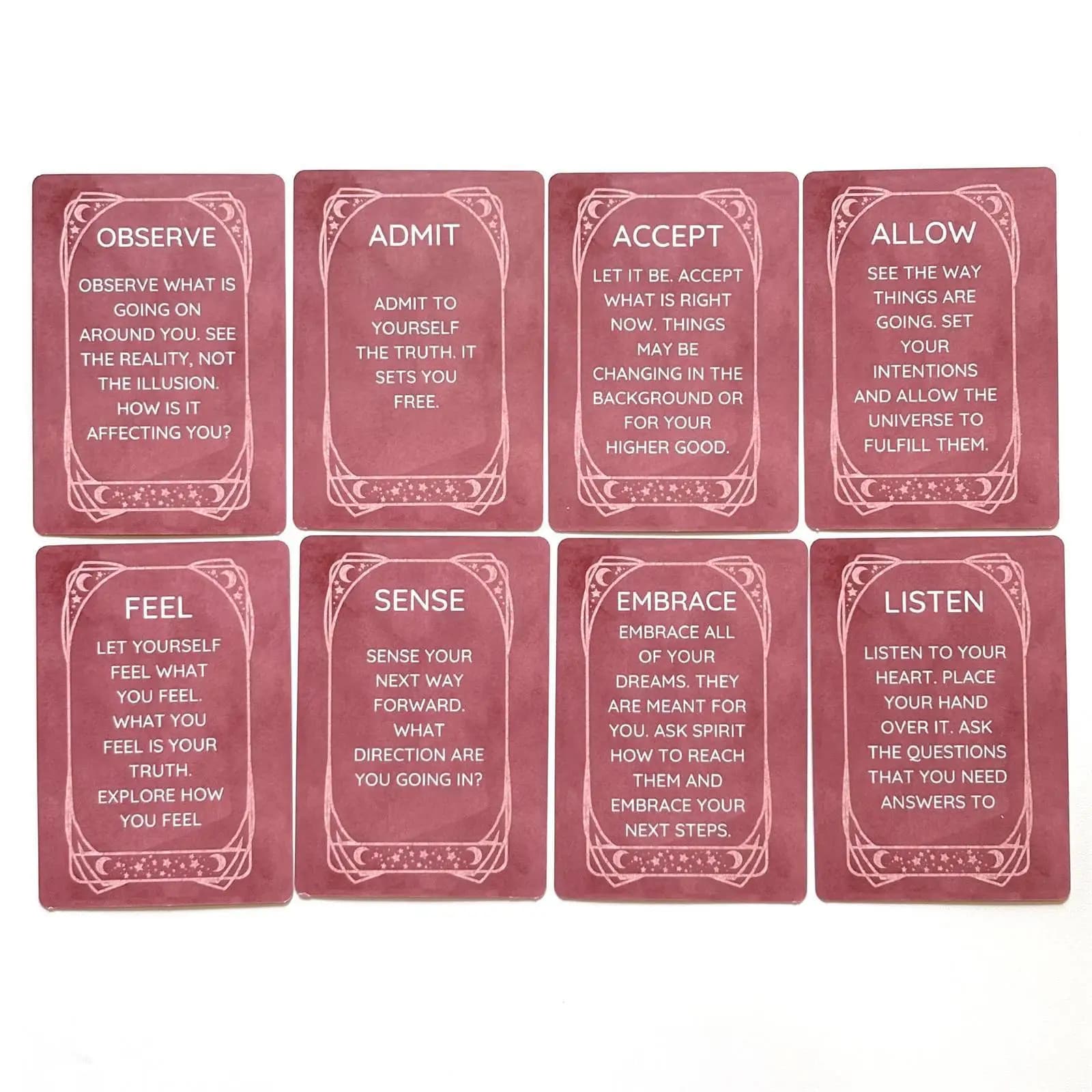 Carte Oracolo per Consigli Quotidiani, Guida Spirituale e Mindfulness 10,4*7,3cm - Mazzo di 45 Carte con Affermazioni Celestiali