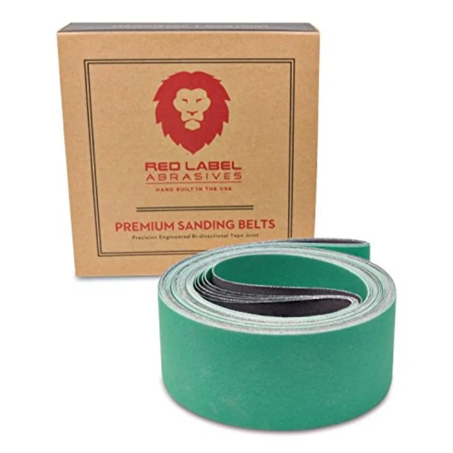 2 X 72 Pollici Nastri Abrasivi in Ceramica per Levigatura Metallo, Lunga Durata, Confezione da 6