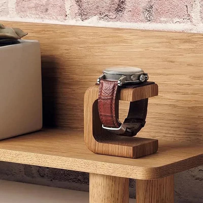 Wooden watch stand for jewelry display for bracelet ring watch holder for solid wood watch