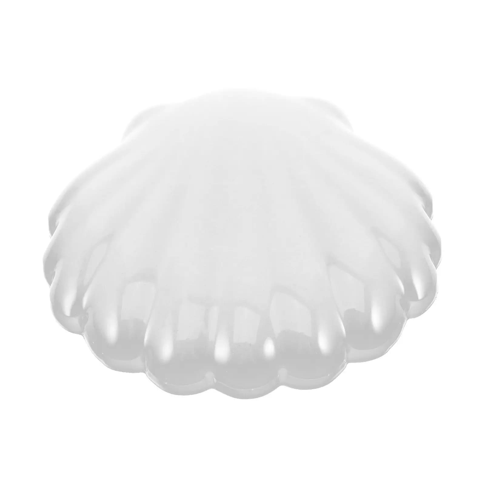 Tappetino per Mouse Shell Trasparente in Silicone Morbido con Poggiapolsi, Design Ergonomico Antiscivolo per Gaming, Ufficio, Scrivania, Comfort, Formato Piccolo