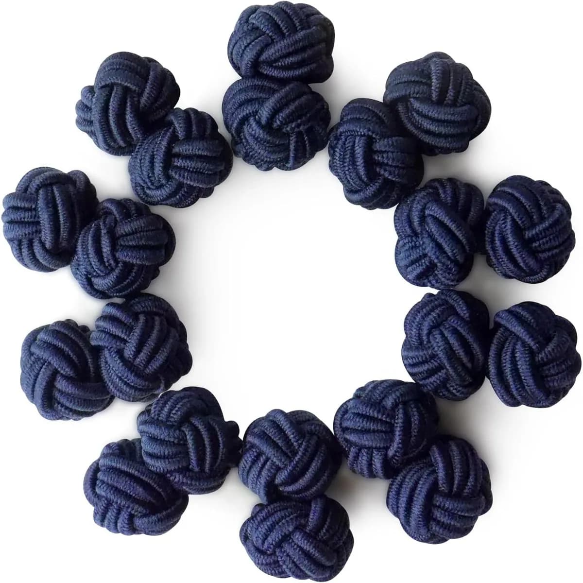5 paia di gemelli unisex in tessuto con nodo, texture morbida simile alla seta, accessori eleganti per decorare la camicia, design raffinato e alla moda, adatti per uomo e donna, per camicie da lavoro, outfit formali, abbinamento perfetto, ornamento essenziale per l'abbigliamento da ufficio e per l'uso quotidiano.