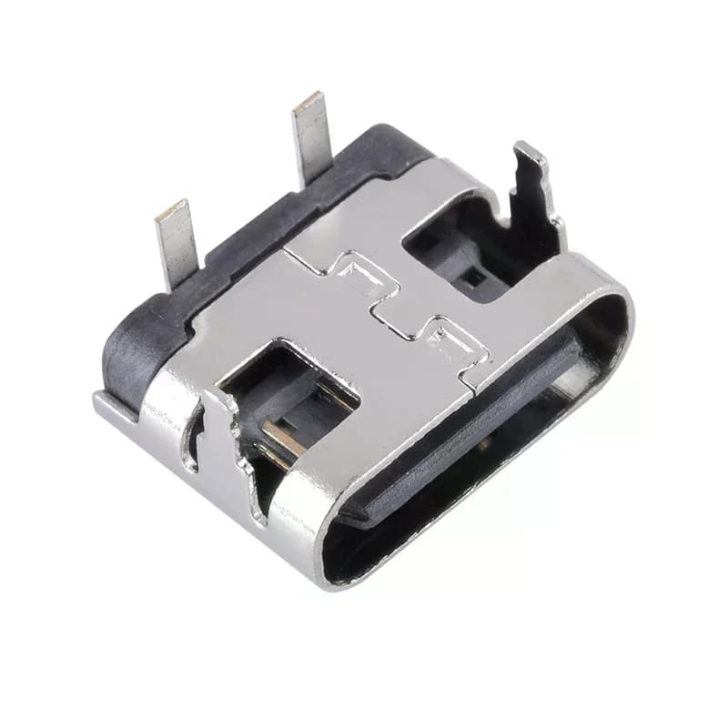 Connettore Micro USB tipo C a 2 pin da 10 pezzi, presa USB 3.1 tipo C femmina, porta di ricarica per telefono cellulare