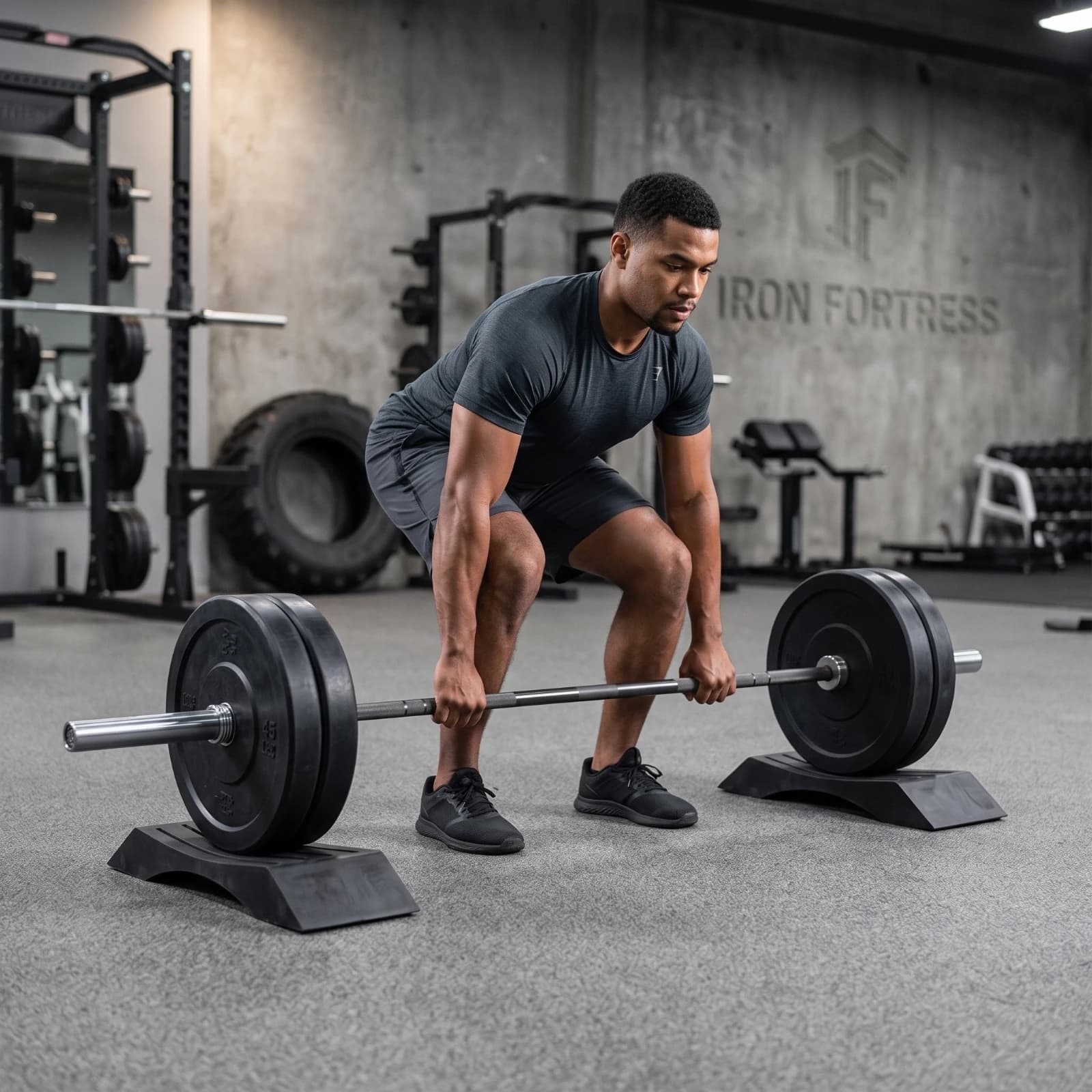 Deadlift Wedge Stable Deadlift Platform Block Barbell Weight Pad Slim-Profile Weight Plate Holder Long-Lasting for Powerlifters