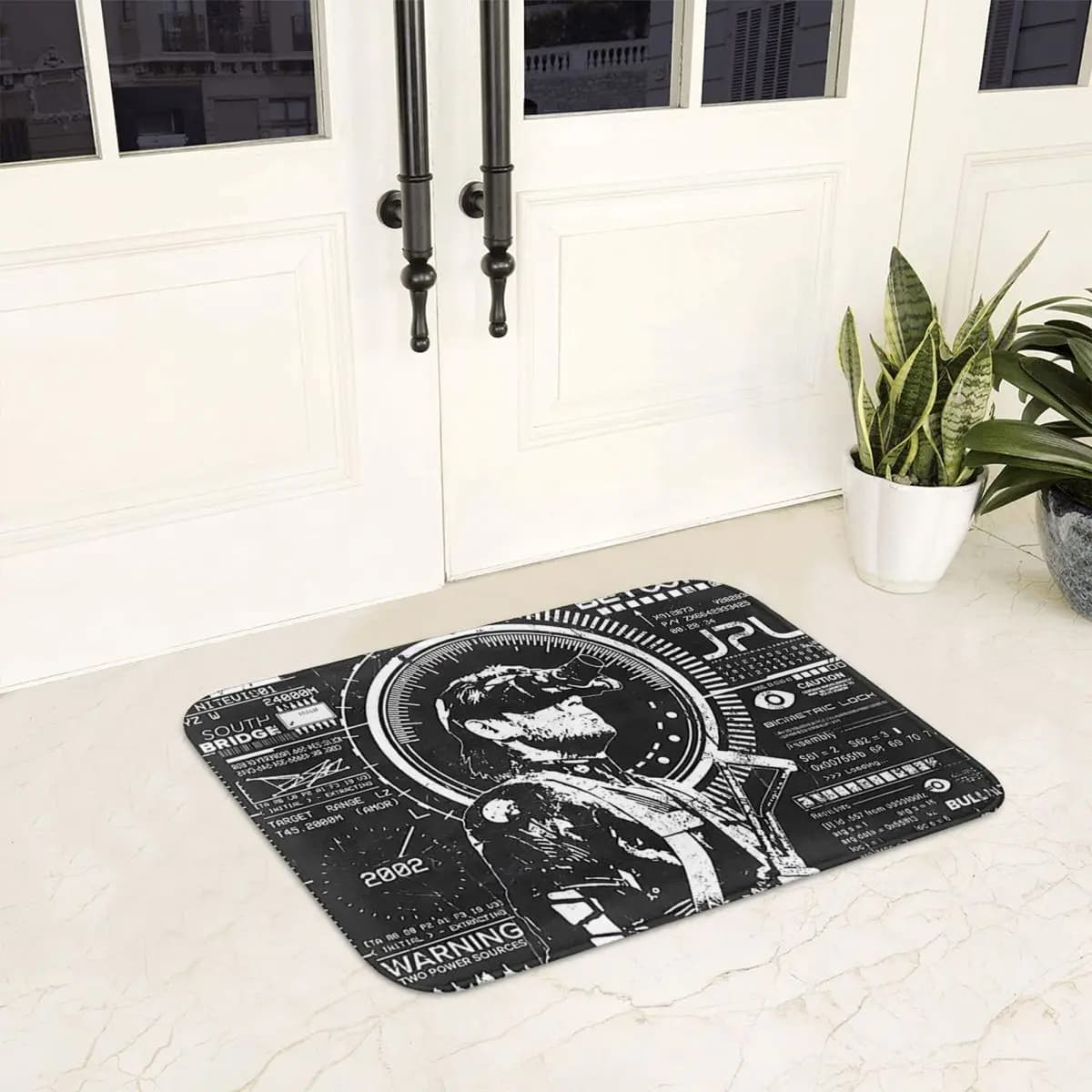 Metal Gear Solid Gioco Zerbino antiscivolo Zerbino Tappetino A prova di olio d'acqua Tappeto per ingresso cucina Tappetini per camera da letto di casa