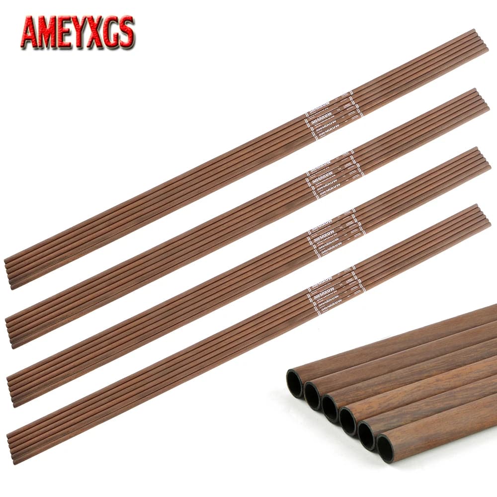 12 pz Carbonio Puro Freccia Albero Tiro Con Arco 31 Pollici Freccia Albero Colonna Vertebrale 340/400/500/600 Arco di Caccia Tiro Al Bersaglio FAI DA TE asta di freccia