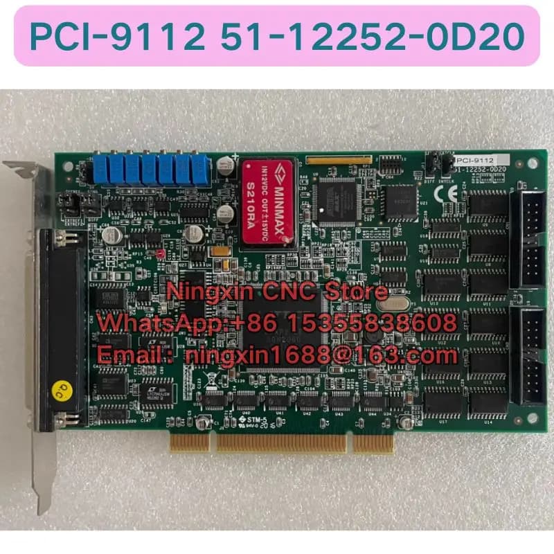 Scheda di acquisizione PCI-9112 51-12252-0D20 di seconda mano Test funzionale OK Consegna veloce
