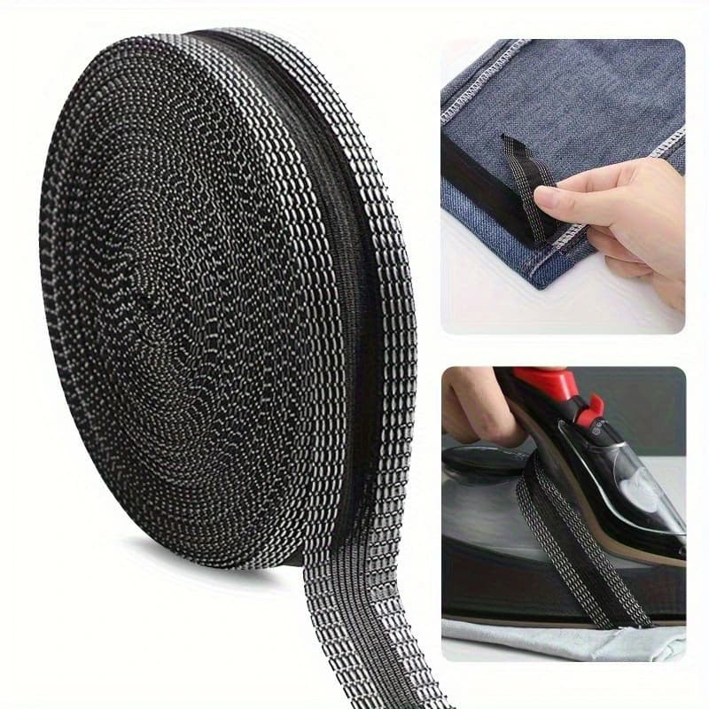 1pc Hot Melt Adesivo Velcro Rotolo Materiale Nero Nastro In Tessuto Autoadesivo Casa Decorazione In Tessuto FAI DA TE 10m Accessori Per La Casa
