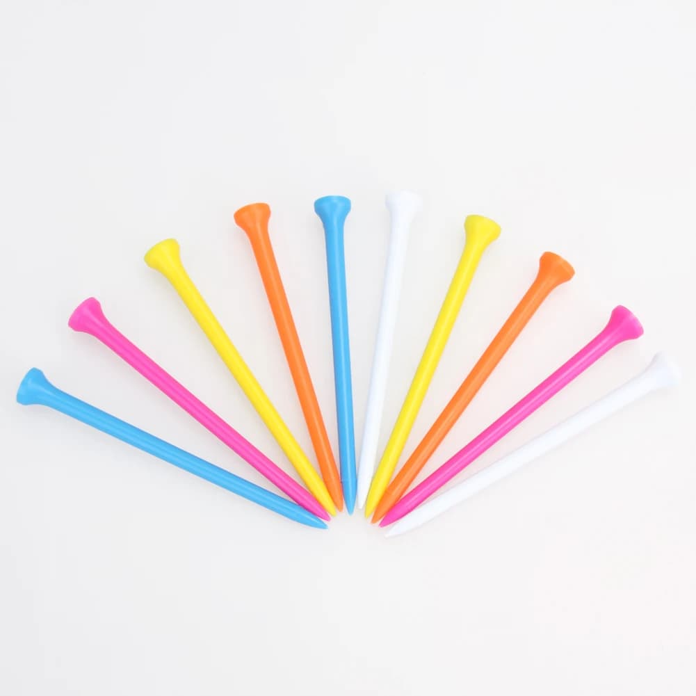 100 Pezzi Tee da Golf in Plastica da 100mm Colori Misti, Supporto per Palline da Golf, Ausilio per l'Allenamento
