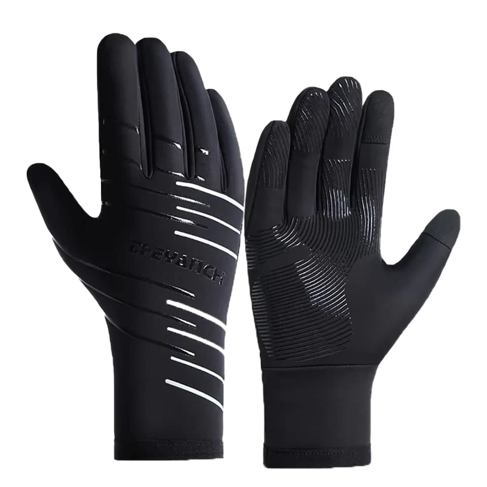 Guanti da ciclismo invernali con dita intere impermeabili antiscivolo resistenti all'usura sport bicicletta bici moto equitazione guanti caldi Unisex