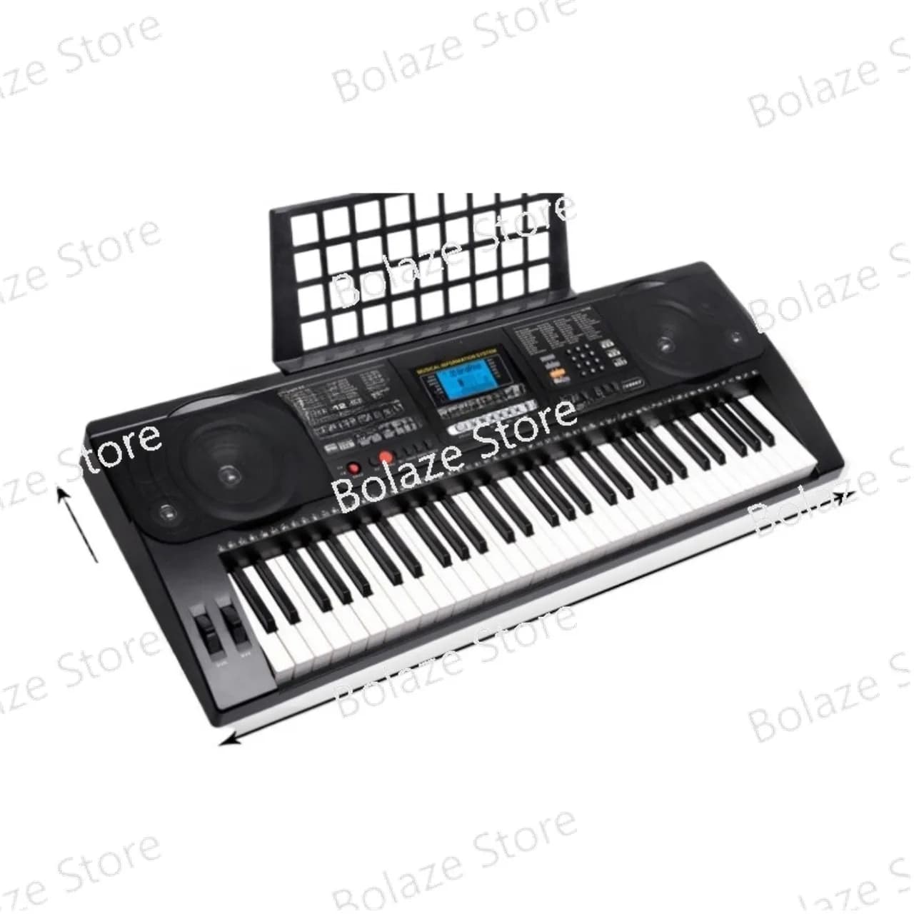 Tastiera elettronica ad alte prestazioni chiavetta USB per riprodurre MP3 versione inglese MK-812 61 tasti