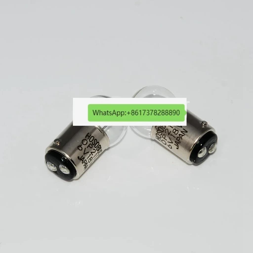 OP2114 6V18W BA15D Lampada alogena Durometro Lampadina Microscopio Lampadina a doppio contatto