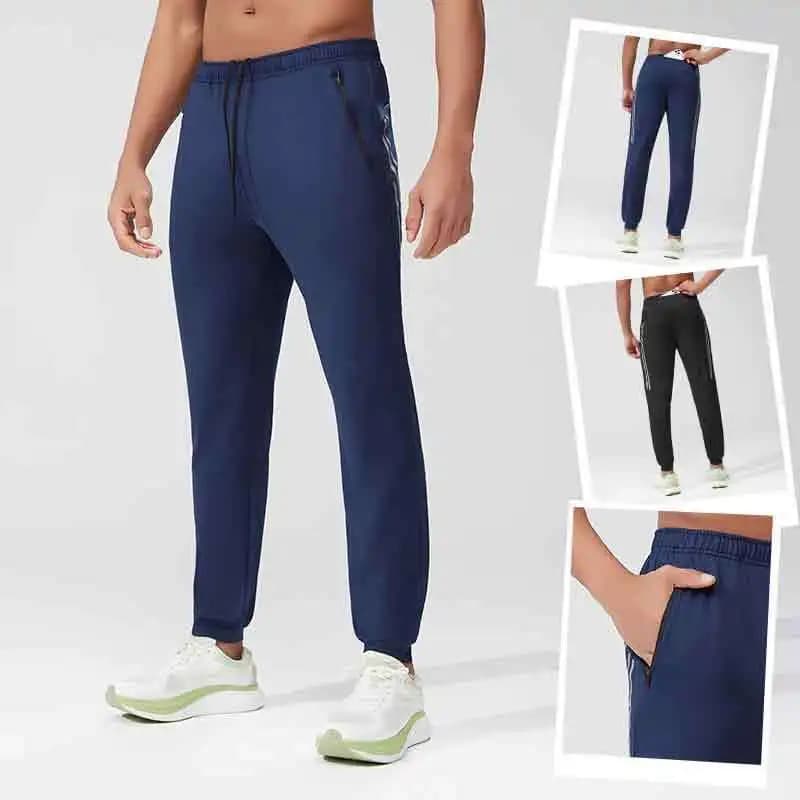 Nuovi pantaloni da corsa da uomo primaverili e autunnali, pantaloni sportivi multitasche traspiranti ad asciugatura rapida, allenamento per ciclismo fitness all'aperto