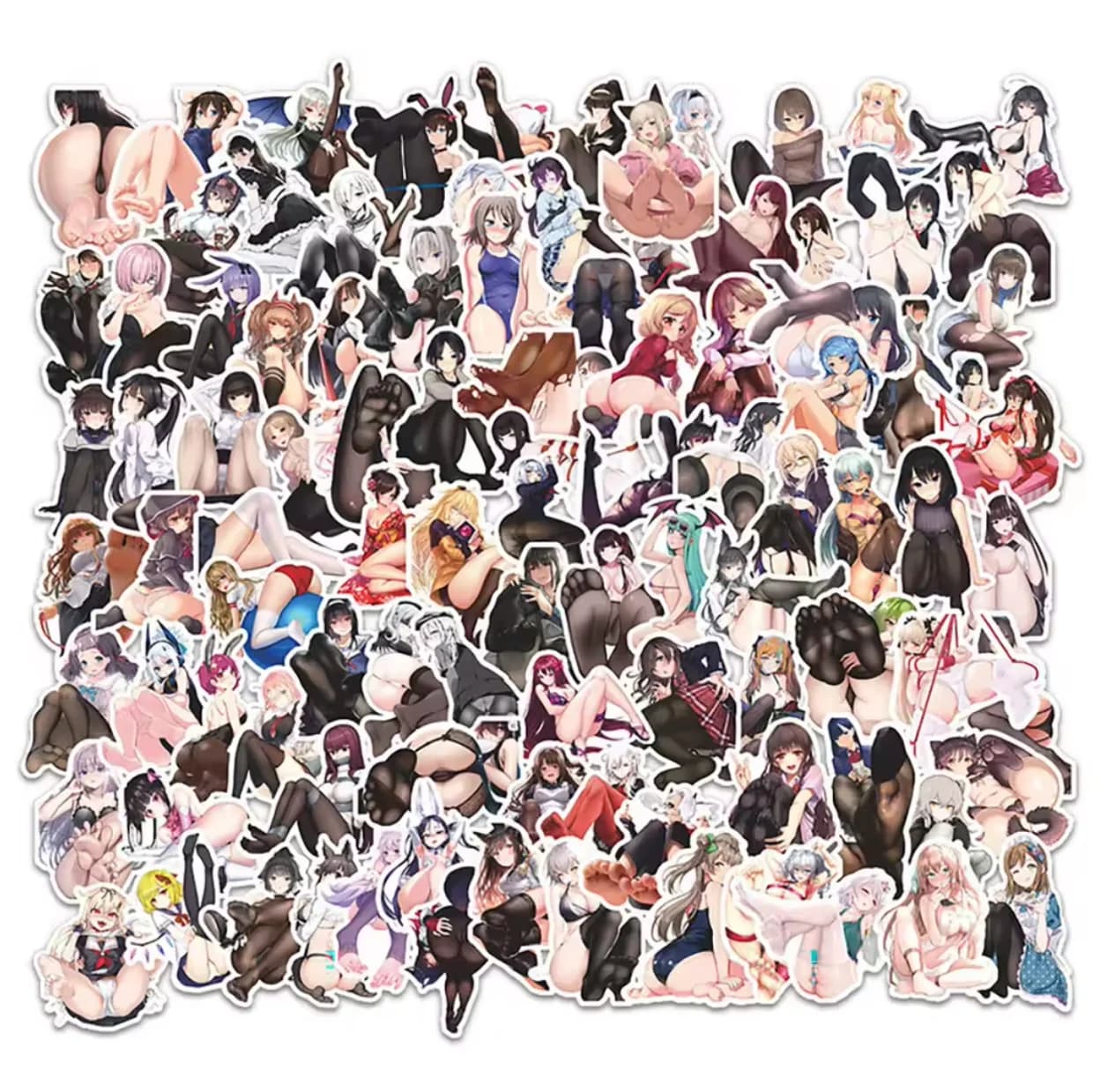 10/50/100PCS Anime Ragazza Sexy Piede Adesivi Decorazione Valigia Scrapbooking Telefono Laptop Chitarra Kawaii Adesivo Del Fumetto Giocattolo Del Capretto
