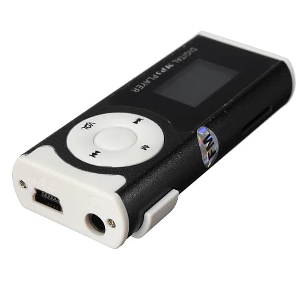 MINI lettore clip USB Lettore MP3 Schermo LCD 16 GB mini SD TF card K