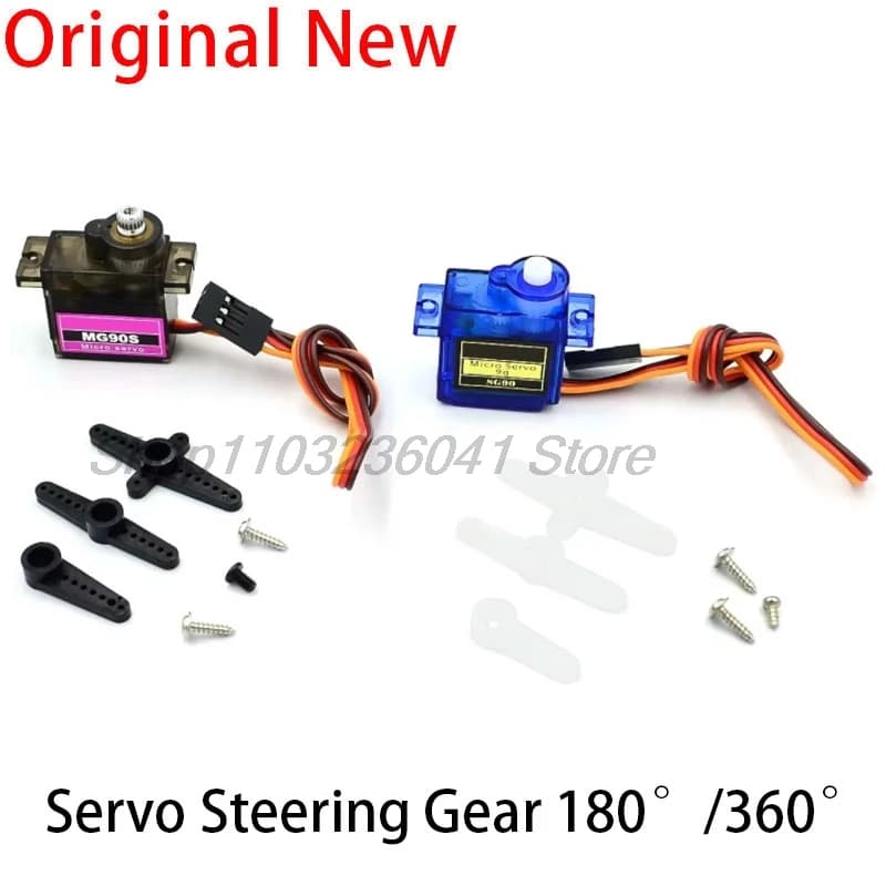 SG90 MG90S Servo Metal Gear for Model Helicopter Boat For Arduino Toy Airplane Fixed Wing Helicopter Aircraft Models 90 180 360
