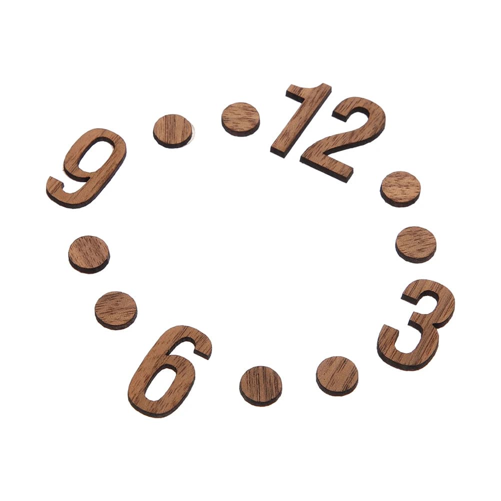 1 set di numeri in legno kit di movimento dell'orologio fai da te orologio da parete semplice per la decorazione della stanza orologi da fattoria numero orologio da parete assemblaggio