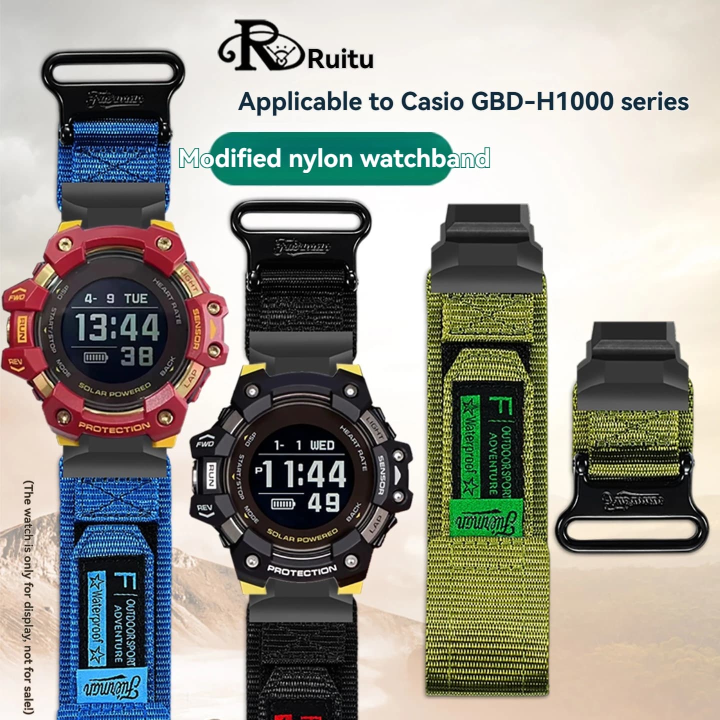 Cinturino in tela di nylon per alpinismo sportivo modificato Per Casio G-SHOCK serie 3475 GBD-H1000 accessori per cinturino per orologio da uomo