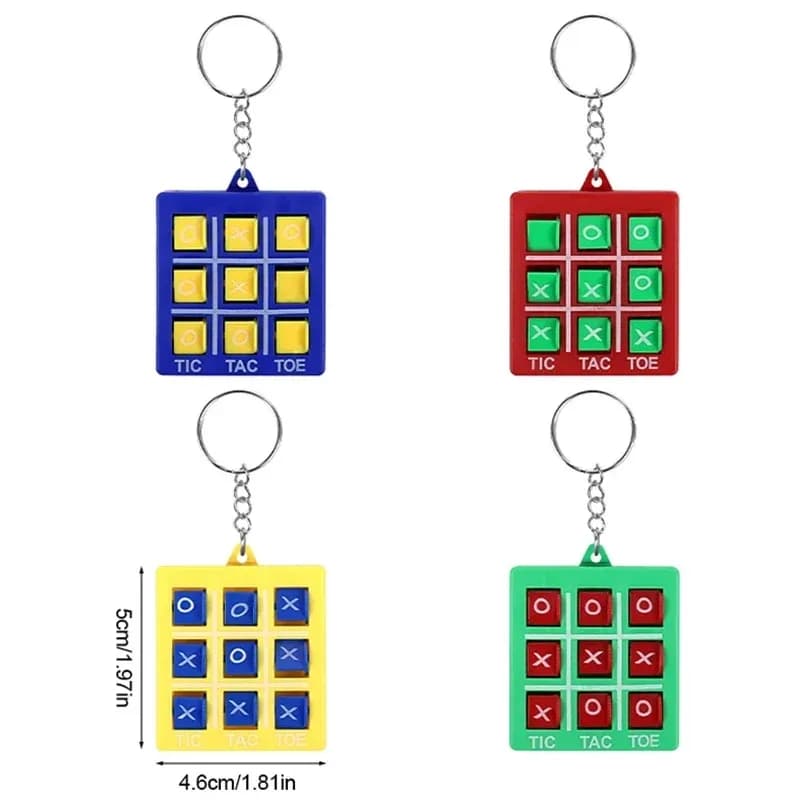 1/16 Pezzi con Portachiavi, Gioco Puzzle Tris, Regali per Feste di Compleanno, Matrimoni, Regali per Ospiti, Piccoli Omaggi per Feste Scolastiche e Asili