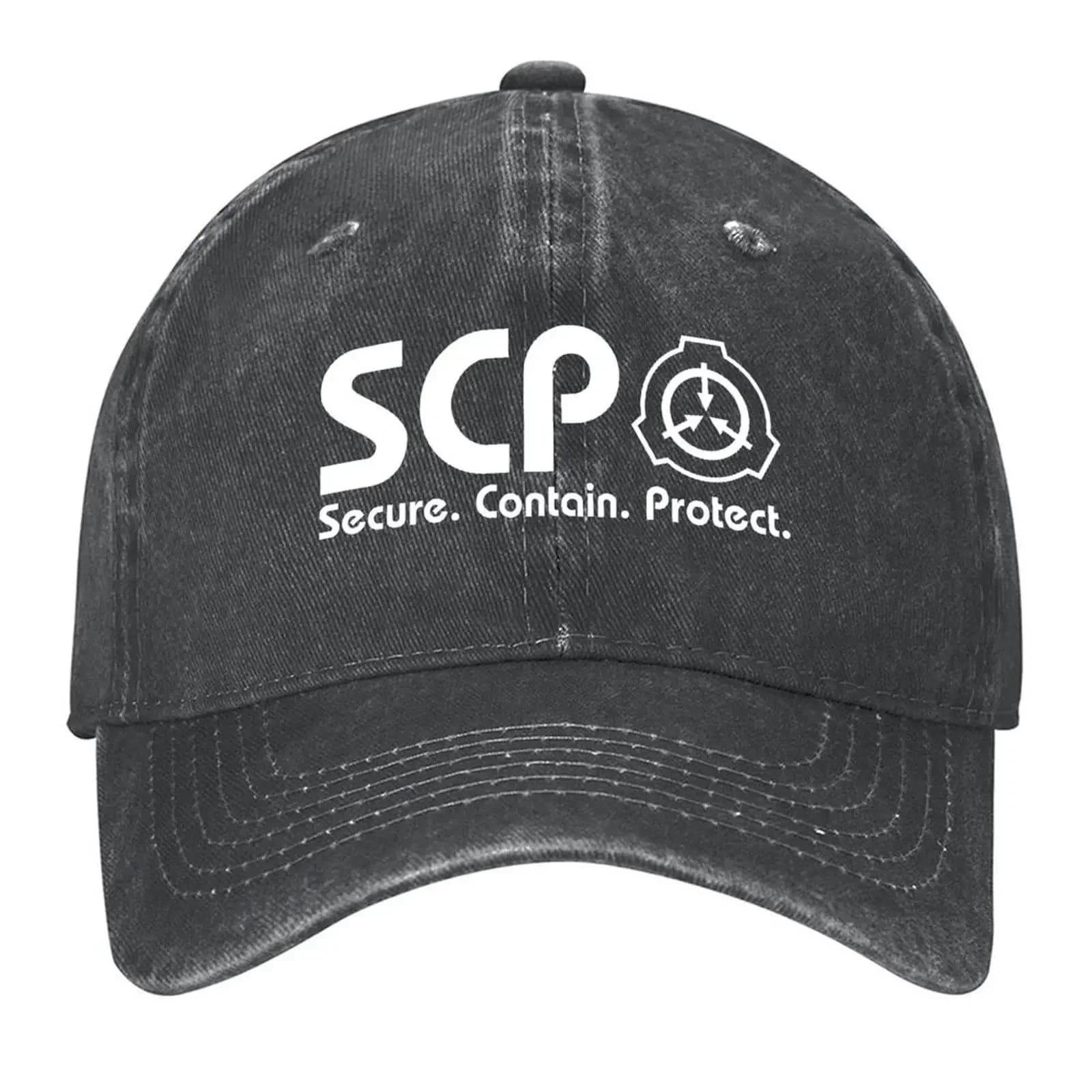 New SCP Foundation Baseball Cap designer cap Brand Man cap Sun Hat For Children western Hat Golf Wear Men Women's