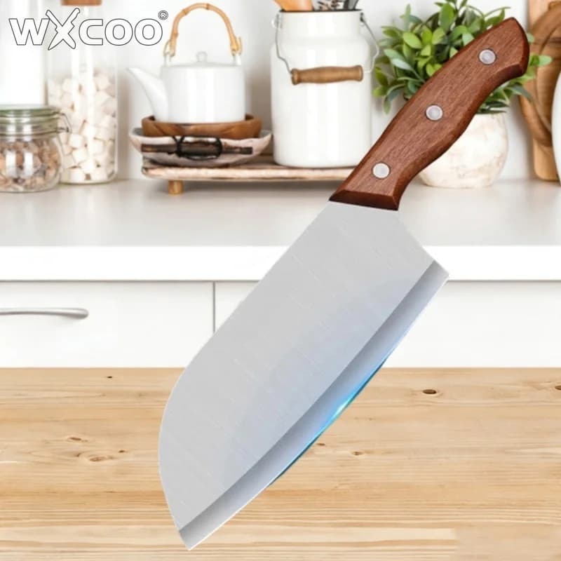 WXCOO kitchen knife, perfect for cooking, ideal for cutting vegetables, fruit, meat, fish and boneless.