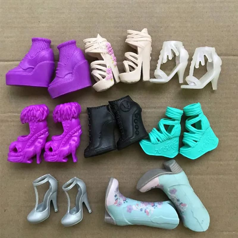 Scarpe da bambola alte originali Monstering Scarpe da bambola con personalità con tacco alto 1/6 Sandali casual da bambola Scarpe Stivali Accessori per bambole
