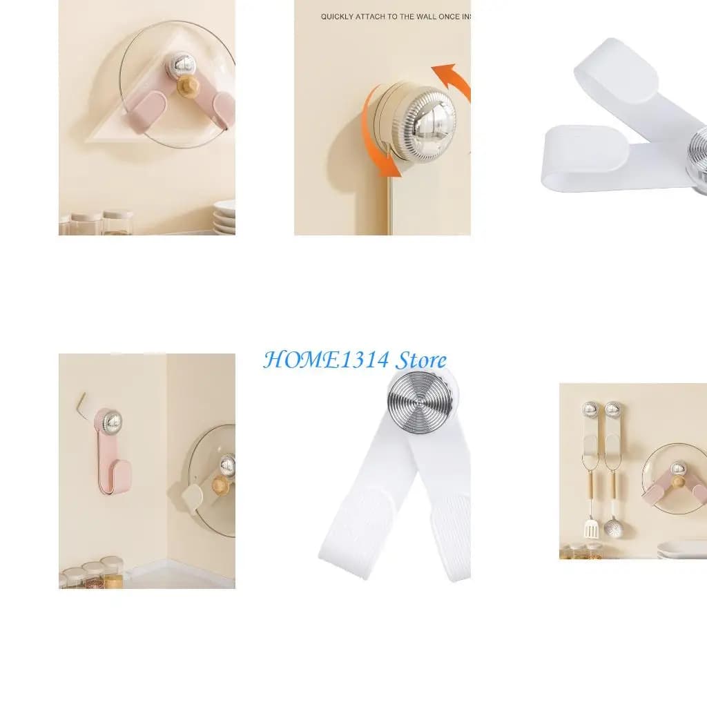 Porta per coperchio per pentole a parete rotabile M6CE per portabicchieri.