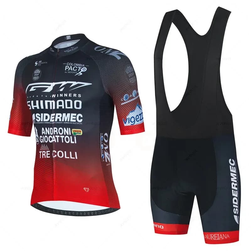 -Set maglia da ciclismo professionale, abbigliamento sportivo da bici, tuta da strada, pantaloncini con bretelle da bicicletta, estate, 2025