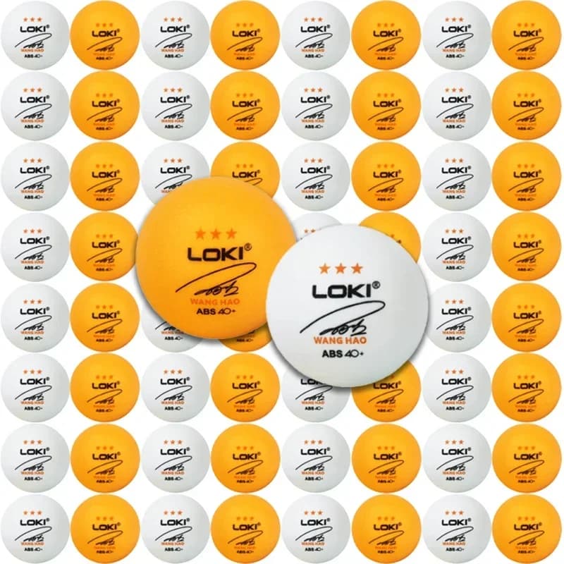 50/100PCS 3 Star 40+ ABS Seam Table Tennis Balls, Durable Professional Club Training Ping Pong Balls