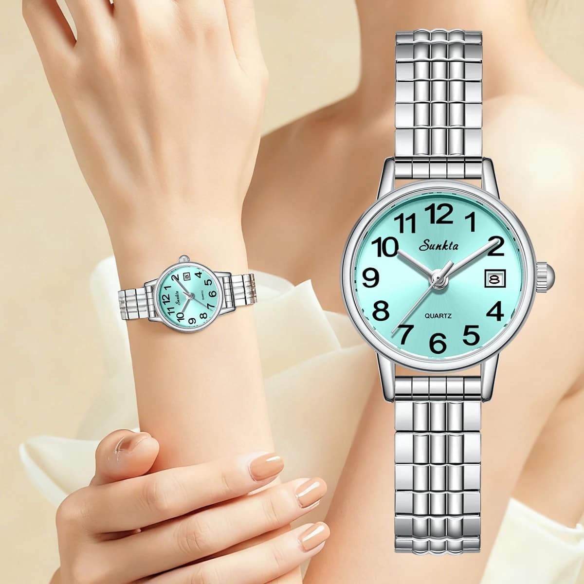 SUNKTA 2026 Orologio da donna Elegante orologio da polso al quarzo moda ultra sottile orologio da donna orologio in acciaio inossidabile per le donne regalo reloj