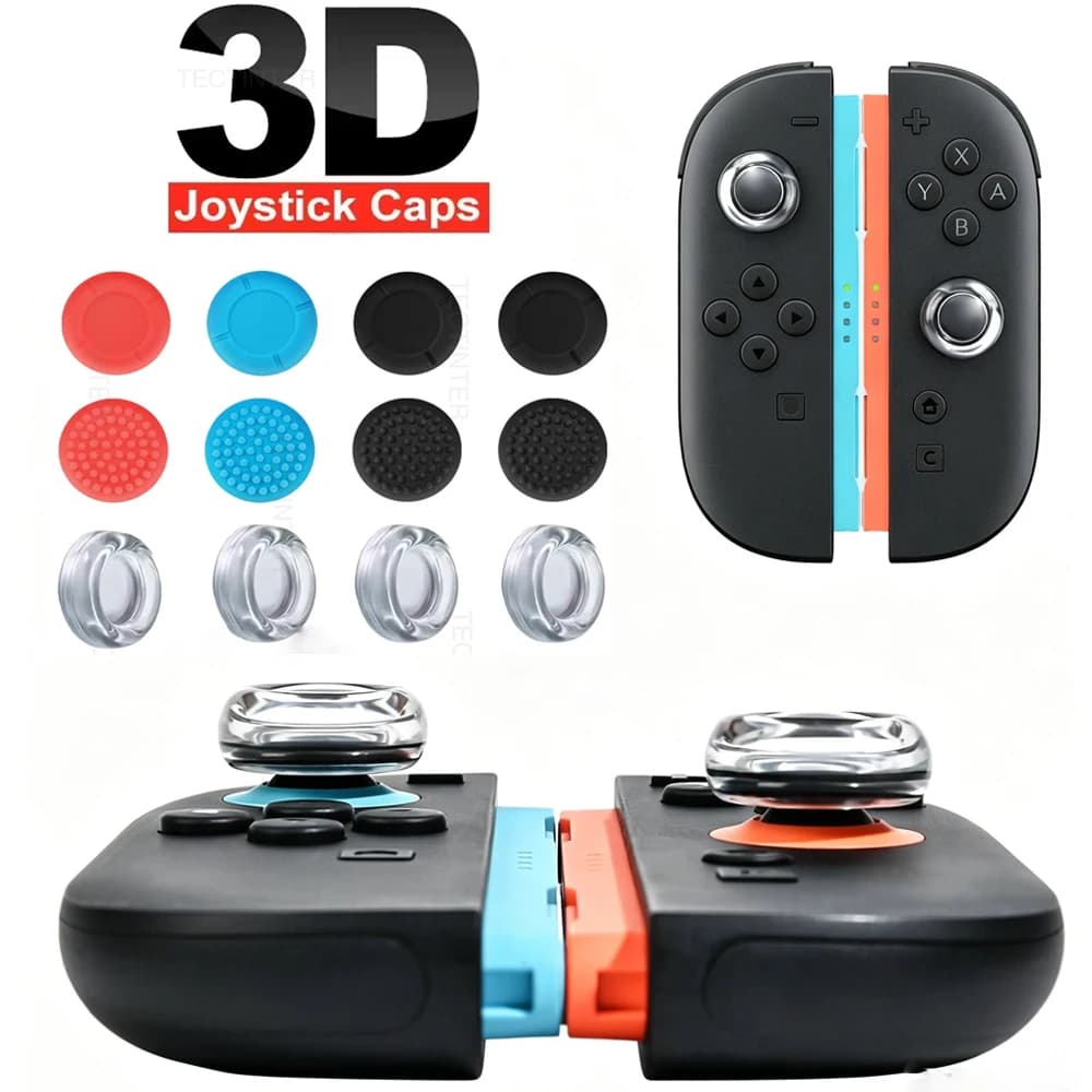 Per Nintendo Switch 2 Copri impugnature per pollice Controller joystick Copri levetta analogica in silicone per accessori Switch 2