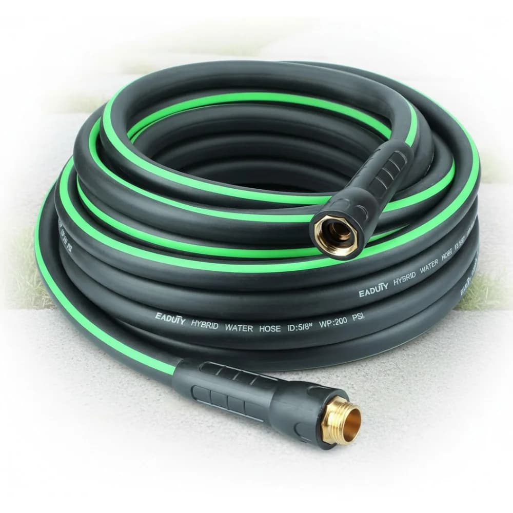 5/8 inch 50FT Heavy Duty Garden Pipe with Swivel Handle and Brass Fittings