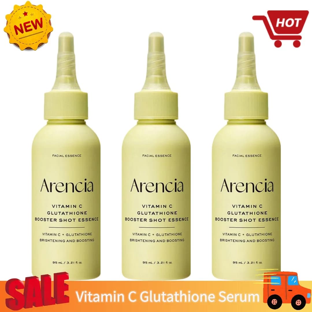 Arencia Vitamin C Glutathione Serum 95ml Lightweight Refreshing Skin Care Niacinamide Fade Dark Spots Shrinks Pores Essence