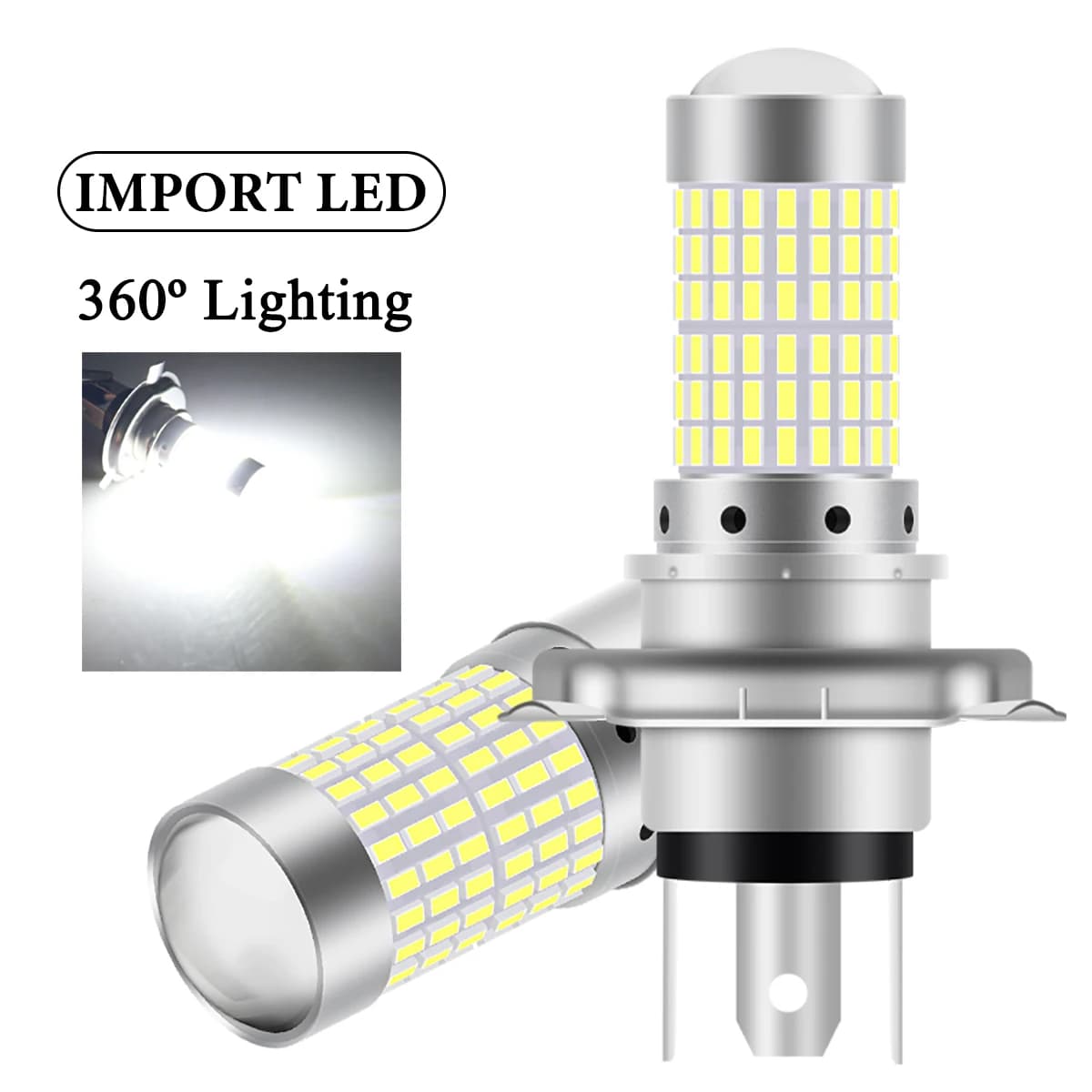1 pz lampadine per fari moto BA20D H4 P15D LED lampadine per fari moto DRL Bright Plug and Play faretto lampadina a led 12v